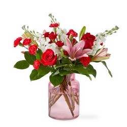 The Starstruck Bouquet Blush Vase from Victor Mathis Florist in Louisville, KY